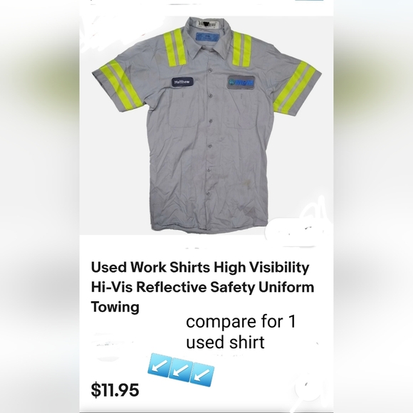 3 Sets XL High-Vis Work SHIRTS AND PANTS - Picture 3 of 15